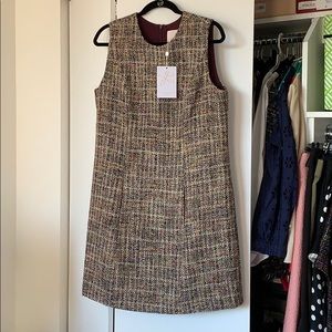 Tweed shift dress
